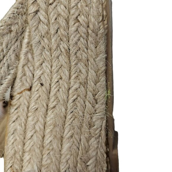 Matt Bernson Women's Espadrille Wedge Sandals Size 8M Tan & Beige Boho Beachy - Picture 13 of 14